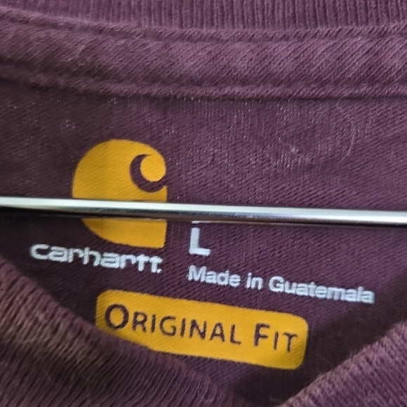 Carhartt Red Long Sleeve Tee Shirt - Picture 2 of 3